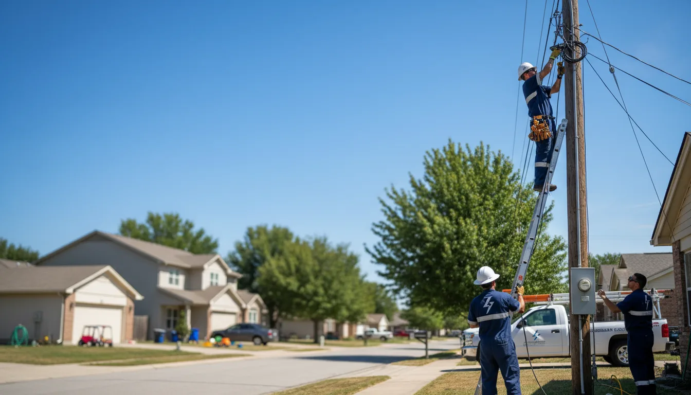 Residential electrician providing installation services in Fayette, IA